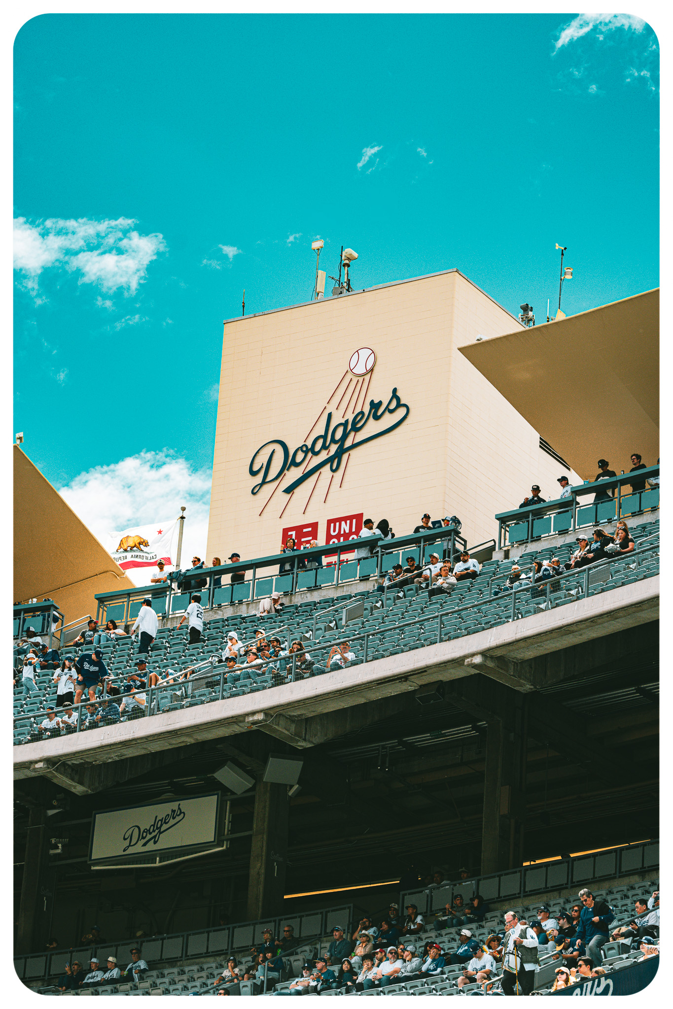 View of Dodger Stadium from the top deck, 2026 season