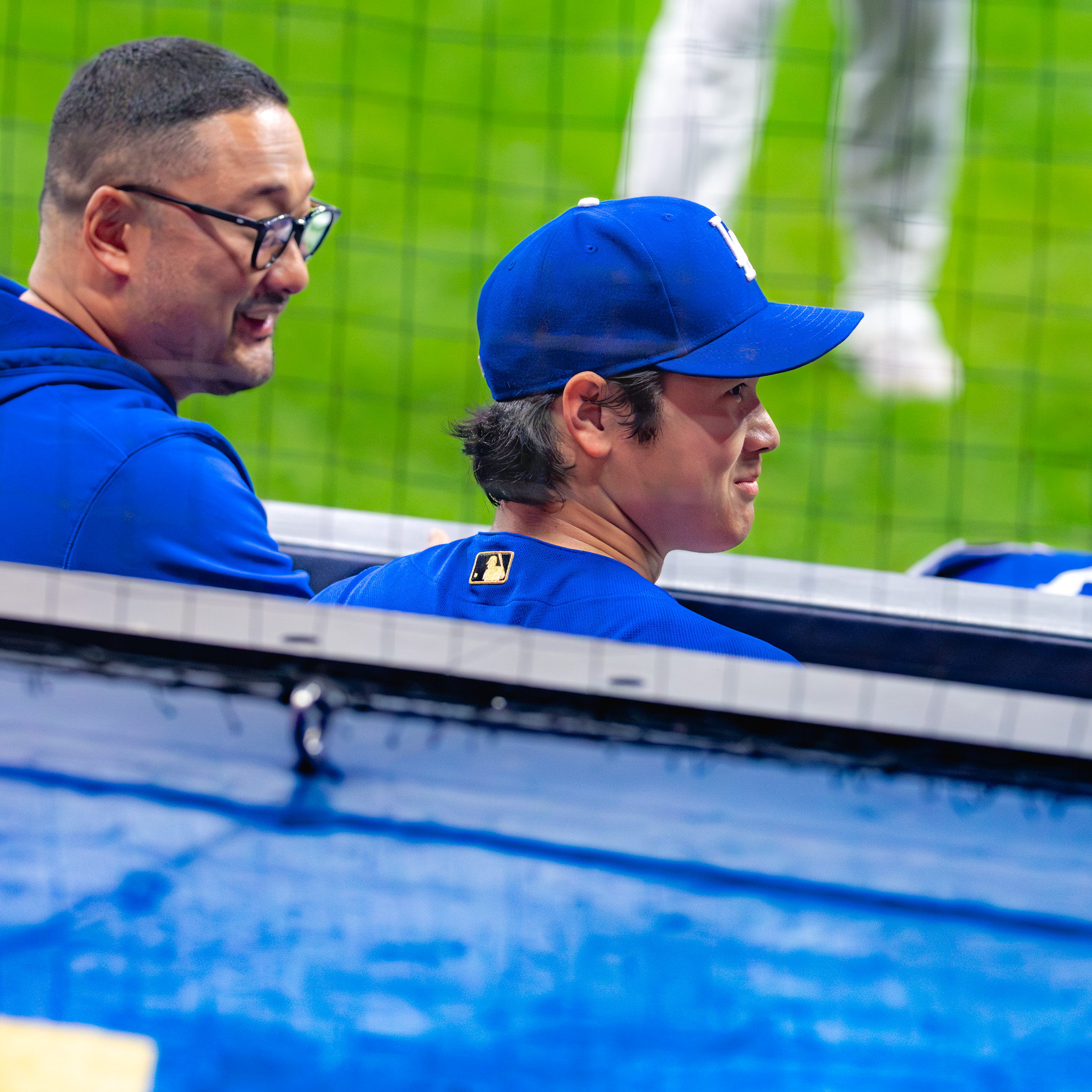 Shohei Ohtani Smiling Dugout